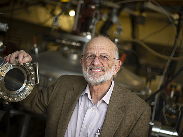 Graham Cooks has studied the chemistry of water droplets for decades, discovering insights into cancer detection, drug discovery and early Earth chemistry. (Purdue University file photo/Andrew Hancock)